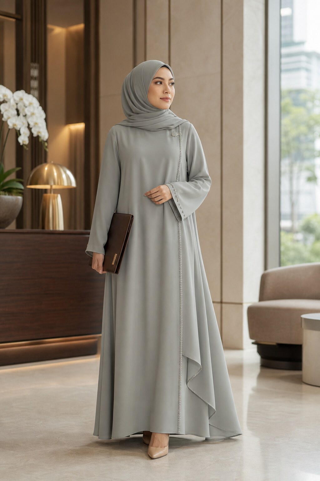 Raisa Sage Abaya untuk kerja